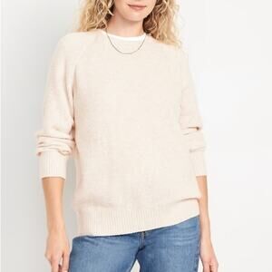 NWT Old Navy SoSoft Crew-Neck Tunic Sweater in Off White / Cream - Size 4X